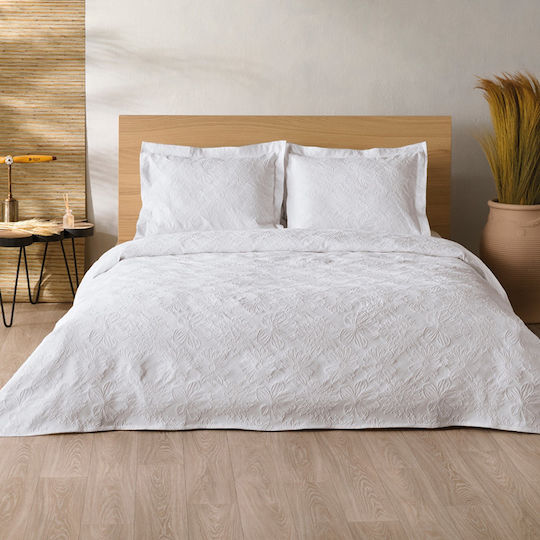 Kentia Soliman Κουβέρτα Πικέ King Size 260x260εκ.