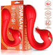 IntoYou Vibrator Licking Tongue with Angle Clitoral Vibrator 16.2cm Red