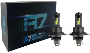 Bi LED Bulbs H4 Low or High Beams Plug-n-play 90,000 Lux 36 Watt 6000k 900% Brighter 2pcs