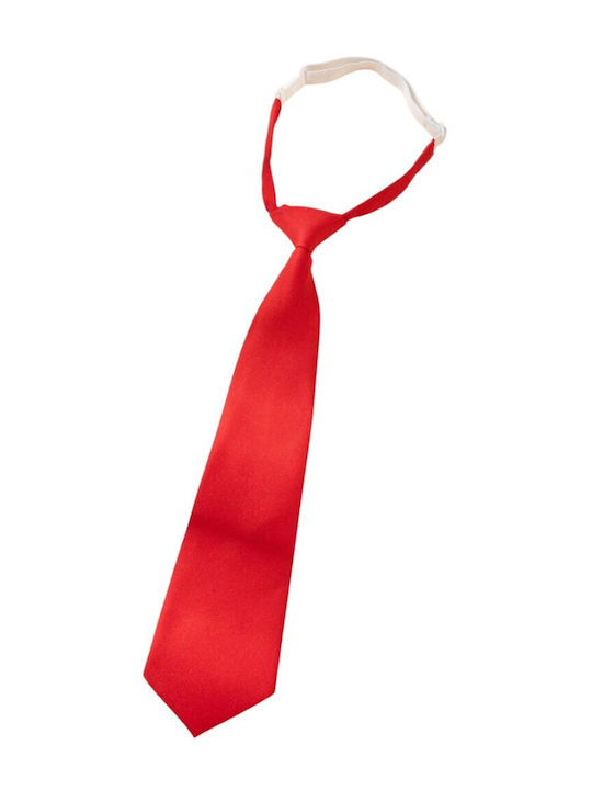 Offizielle Moderne Kinderkrawatte 33cm Verstellbarer Verschluss Rot