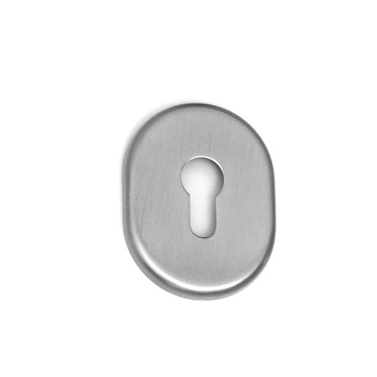 Antique Armored Escutcheon Best No 3 Aluminum Nickel Matte
