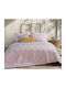 Nef-Nef Homeware Irida Cuvertură Extra-dublu Microfibra Roz 230x240cm