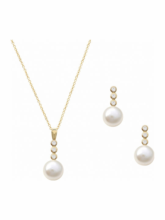 Hochwertiges Schmuckset aus 14K Gold
