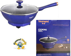Ηλεκτρικό Wok 1360W με Χωρητικότητα 6lt Μπλε Ηλεκτρικό Wok 1360W με Χωρητικότητα 6lt Μπλε