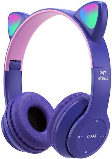 P47 Kabellose Bluetooth Kinder Am Ohr Kopfhörer Lila