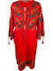Traditionelles Damenkleid Cpr25 Rot