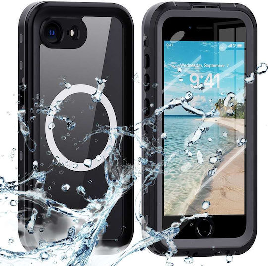 Shellbox С Пълно Покритие (360°) Силикон Водоустойчив Черен (iPhone 17e / 16e)