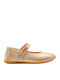 Kids Ballerinas with Hoop & Loop Closure Gold
