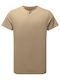 Premier Ανδρικό Διαφημιστικό T-shirt Κοντομάνικο Khaki