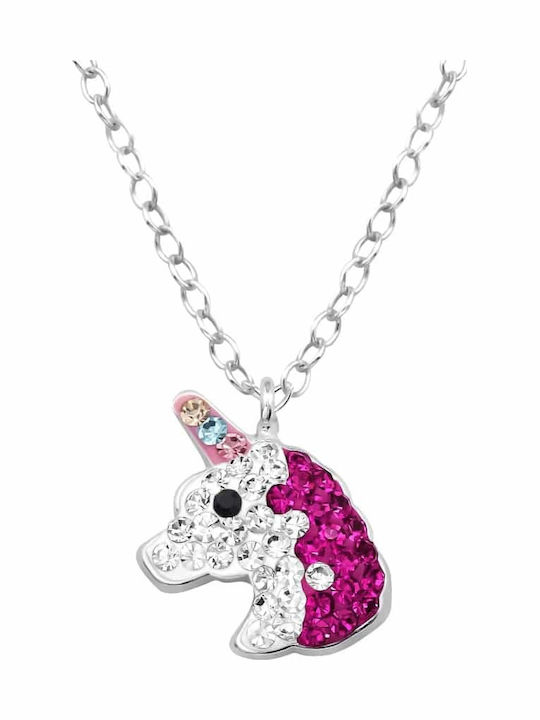 Callajewels Colier pentru copii Unicorn - Licornă cu lanț C13350-EL48892