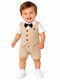 TakTakBaby Baby Bodysuit Short-Sleeved Beige