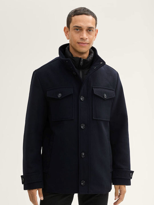 Tom Tailor Men's Coat Dark Blue