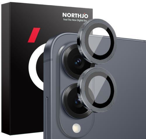 Northjo Camera Protection Metal Frame Black for the Samsung Galaxy S25 Edge 5G