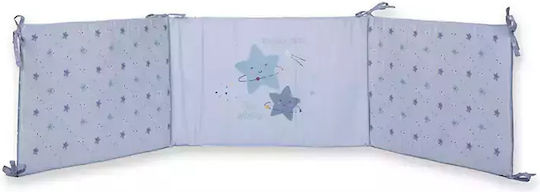 Nef-Nef Homeware Explore The Universe Crib Bumpers Classic Inside Light Blue 40x187cm
