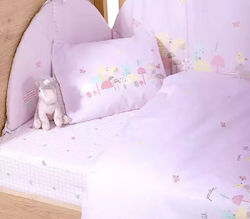 Nef-Nef Homeware Mon Petit Jardin Paturi Clasică Intern Lila 40x187cm Nef-Nef Homeware Mon Petit Jardin Paturi Clasică Intern Lila 40x187cm