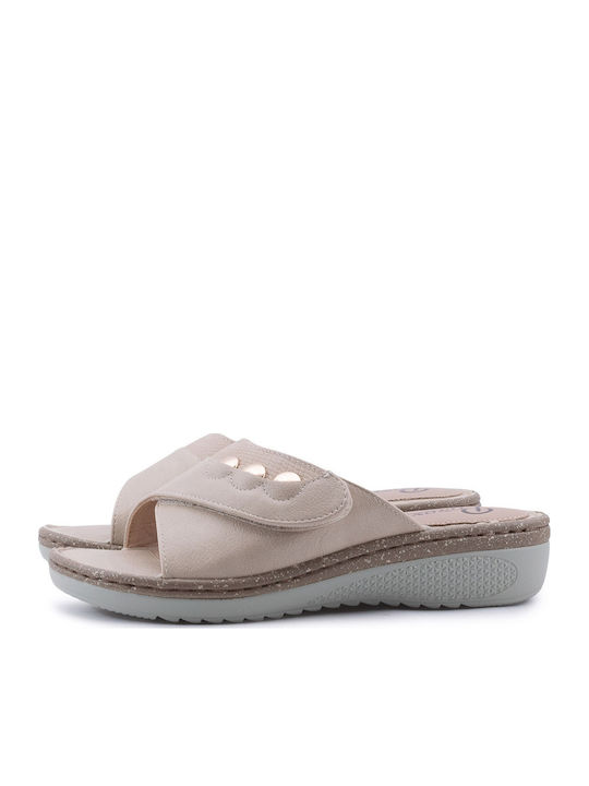 Parex Leder Flache Sandalen für Damen Anatomisc...
