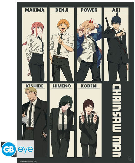 Chainsaw Man Poster Devil Hunters 52x38cm