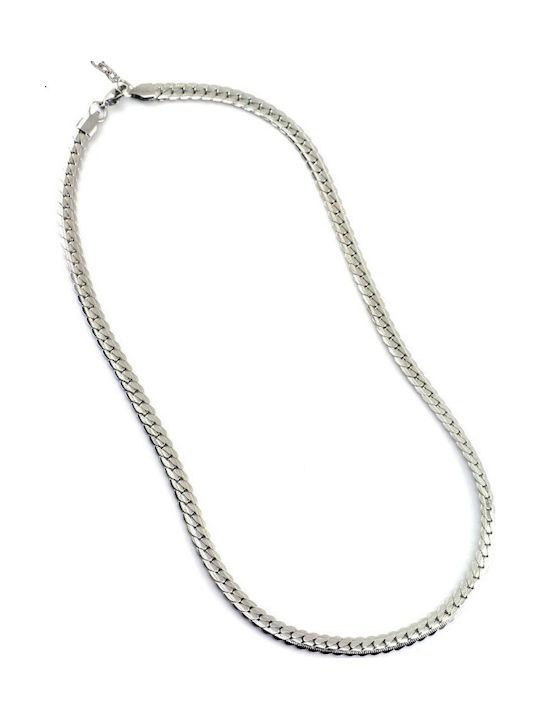 Theodora's Jewellery Steel Gold Plated Necklace 38cm Length