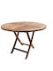 Garden & Terrace Table for Small Outdoor Spaces from Teak Foldable Teak 70x70cm