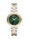 Armani Exchange Γυναικείο Ρολόι 36mm Μπαταρίας με Ασημί Μεταλλικό Μπρασελέ