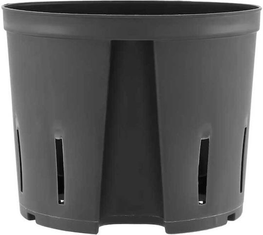 Leni Design Plastic Flower Pot Black 15x15x12cm