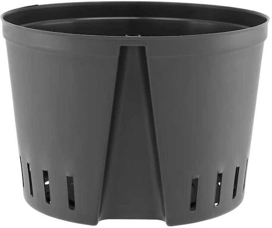 Leni Design Plastic Flower Pot Black 28x28x28cm