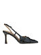 Heels with Strap & High Black Heel