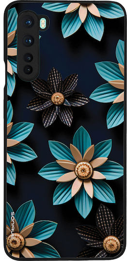 Sonique 3D Blumen Serie Hülle für OnePlus Nord Hellblau