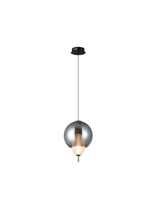 Viokef Κρεμαστό Φωτιστικό Μαύρο LED 250x250εκ.
