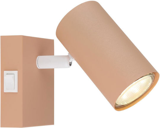 Globo Lighting Einzel Spot mit Fassung GU10 in Orange Farbe Globo Lighting Einzel Spot mit Fassung GU10 in Orange Farbe
