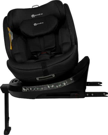 AppeKids Καθισματάκι Αυτοκινήτου i-Size με Isofix Μαύρο 0-36 kg
