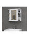 Bathroom Mirror Diro Megapap White 65x17.5x60cm Package 1 Piece