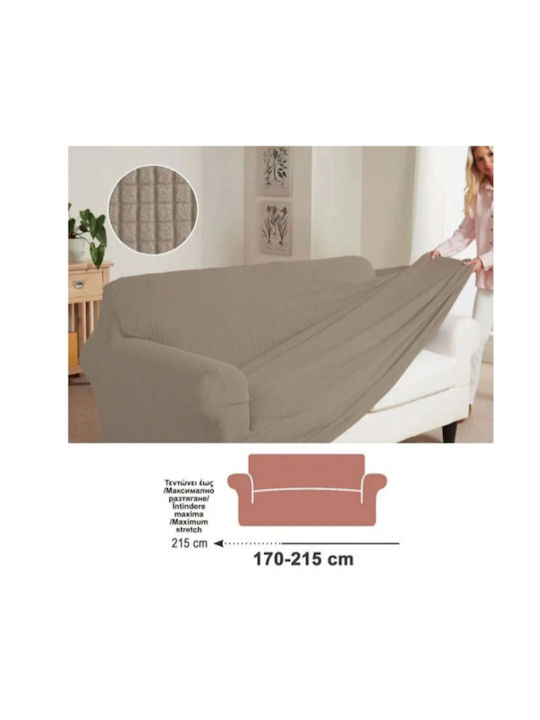 JumT Elastic Cover for Three Seater Sofa Beige 170x215cm 1pcs 513.513.999