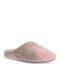 Women's Slippers with Animals Brown