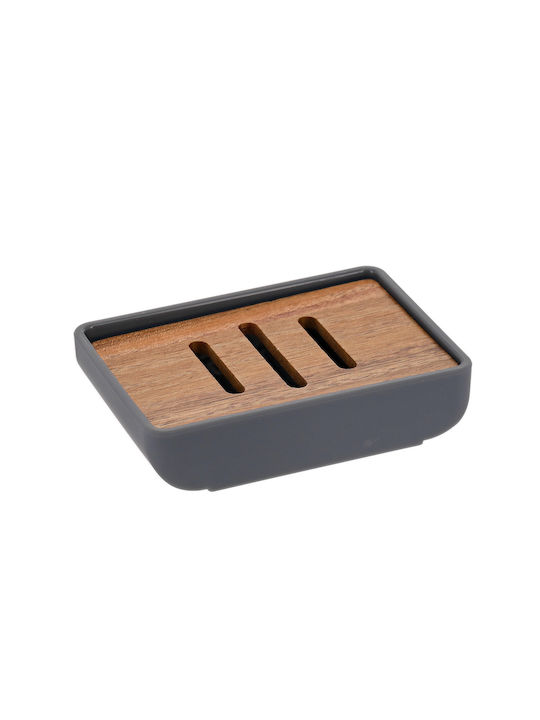 Savonieră Eurocasa din ABS și bambus 13.3x8x1.5 cm Eurocasa