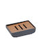 Savonieră Eurocasa din ABS și bambus 13.3x8x1.5 cm Eurocasa