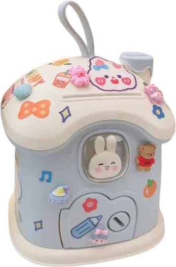 Crea Mc23649 Κουμπαρας Bunny Salvadanaio Χαρουμενο Κουνελακι Γαλαζιο