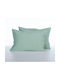 Nef-Nef Homeware Valia Σετ Μαξιλαροθήκες με Φάσα Green 52x72εκ.