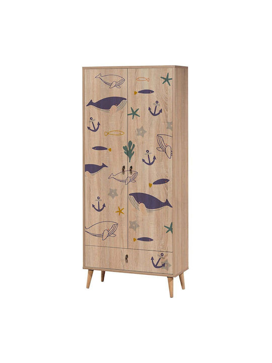 Zwei Türen Schrank Bunt 80x45x190cm