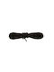 Bergal Round Cord Laces Black 180 Cm Χοντρα Στρογγυλα Κορδονια Χρωμα Μαύρα 180 Εκατοστα 100% Βαμβάκι Δεν Λύνονται