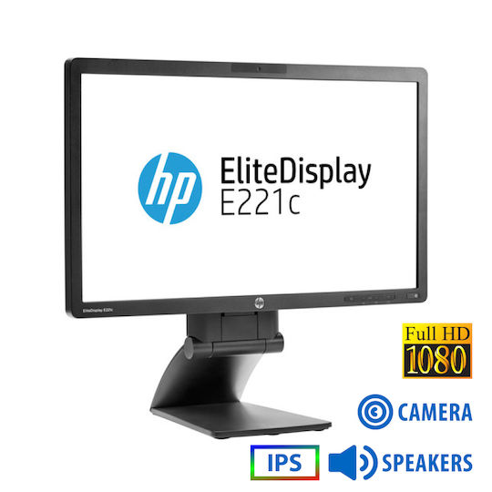HP EliteDisplay E221C Refurbished Grade A IPS Monitor 21.5" FHD 1920x1080