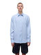 Glinen Long-sleeved Linen Shirt Sky Blue