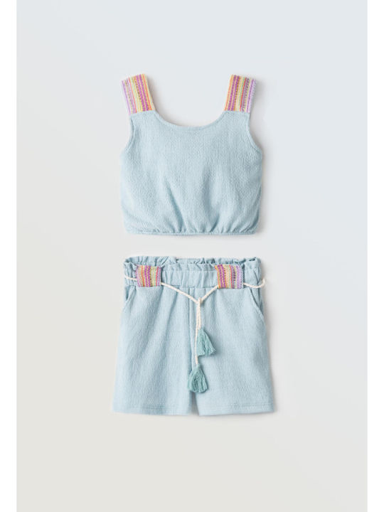 Evita Kinder-Set mit Shorts Sommer 2Stück Mint