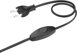 Simple Plug Wiring with Intermediate Hand Switch 120cm + 80cm Black 99-010296 Cuba Lux Simple Plug Wiring with Intermediate Hand Switch 120cm + 80cm Black 99-010296 Cuba Lux