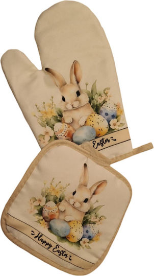 Set of 2 Easter Kitchen Mitts Melios Home Sx-105