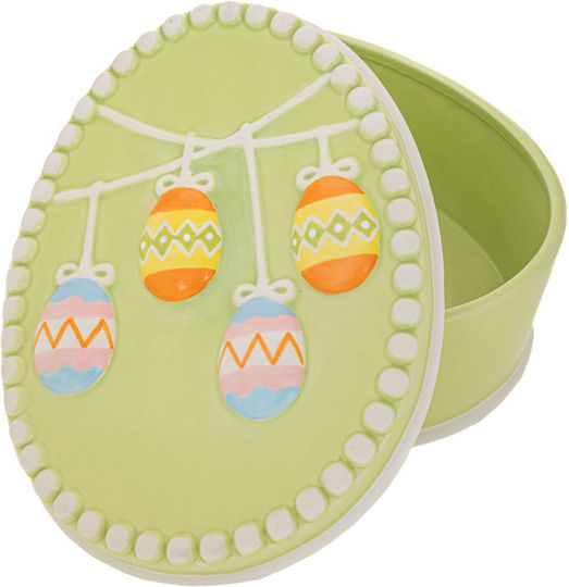 Iliadis Easter Ceramic Green Egg Biscuit Jar 24x18x10cm