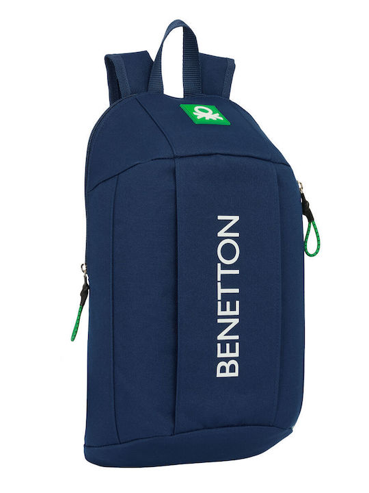 Casual Backpack Benetton Green Navy Blue 22 X 39 X 10 Cm