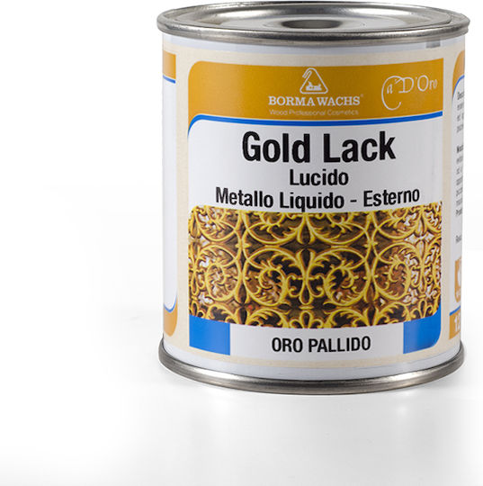 Borma Wachs Natcdo6965od Naturaqua Gold Lack Exteriors Διακοσμητικό Χρυσού Εξωτερικής Χρήσης No12 Ducat Gold 125ml