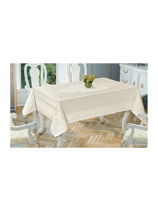 Tropik Home Τραπεζομάντηλο Gold Cream 150x220εκ.