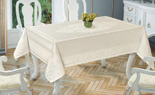 Tropik Home Τραπεζομάντηλο Gold Cream 150x220εκ.